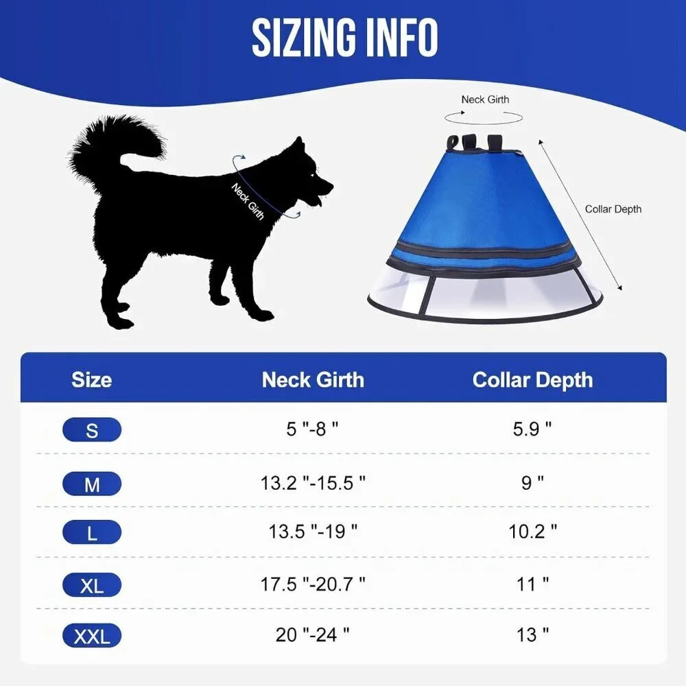 Soft Dog Cone Collar for Dogs After Surgery XL